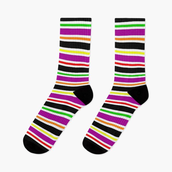 Item preview, Purple Black Colorful Stripes Pattern designed and sold by PatternTitan.