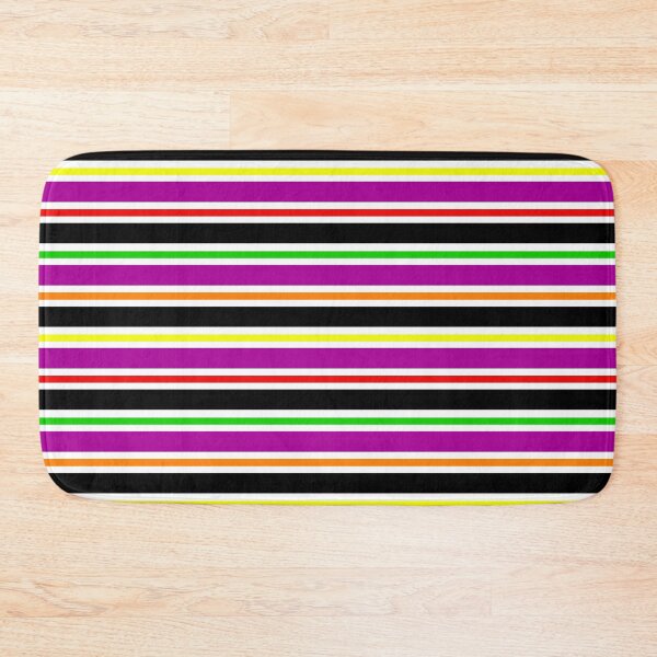 Item preview, Purple Black Colorful Stripes Pattern designed and sold by PatternTitan.