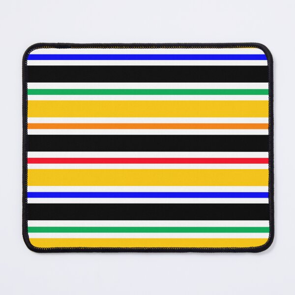 Item preview, Yellow Black Colorful Stripes Pattern designed and sold by PatternTitan.
