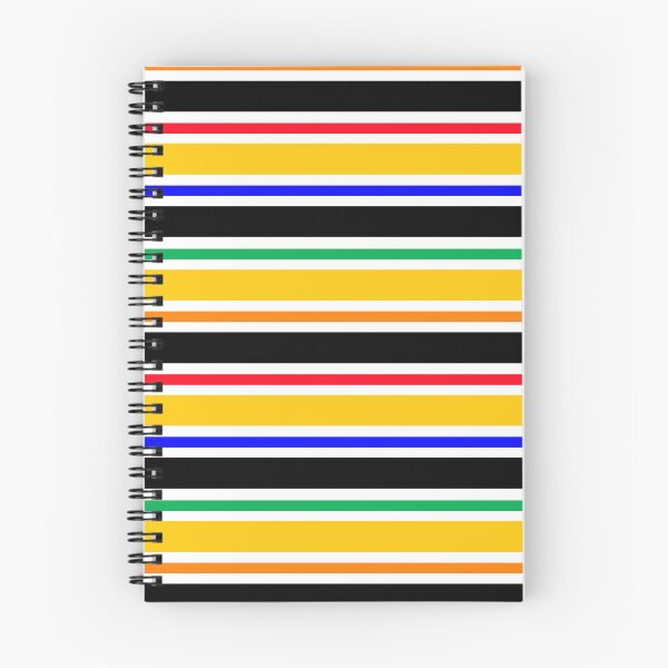 Item preview, Yellow Black Colorful Stripes Pattern designed and sold by PatternTitan.