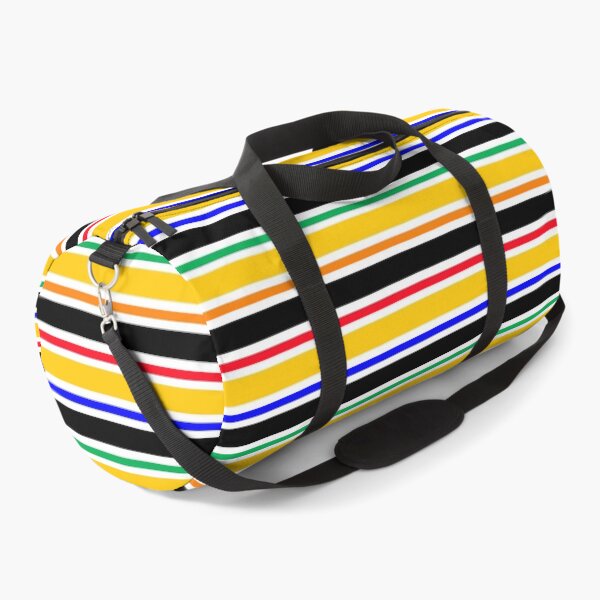 Item preview, Yellow Black Colorful Stripes Pattern designed and sold by PatternTitan.