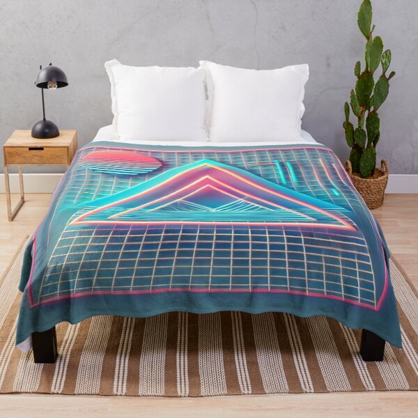 Item preview, Minimalist Synthwave Triangles and Grids designed and sold by Genady.