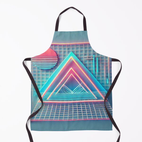 Item preview, Minimalist Synthwave Triangles and Grids designed and sold by Genady.