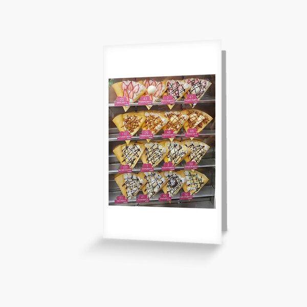 Vista previa del artículo con la obra «Opciones de crepes», diseñado y vendido por Emxemx.