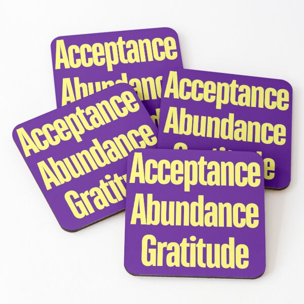 Item preview, Acceptance, Abundance, Gratitude designed and sold by Andykinoz.