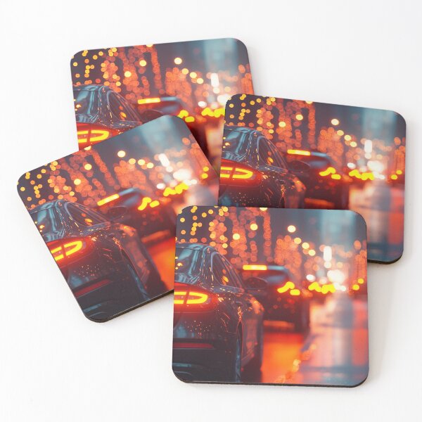 Item preview, Light Trails from Cars Bokeh designed and sold by KootenayDesigns.