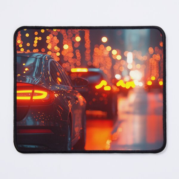 Item preview, Light Trails from Cars Bokeh designed and sold by KootenayDesigns.