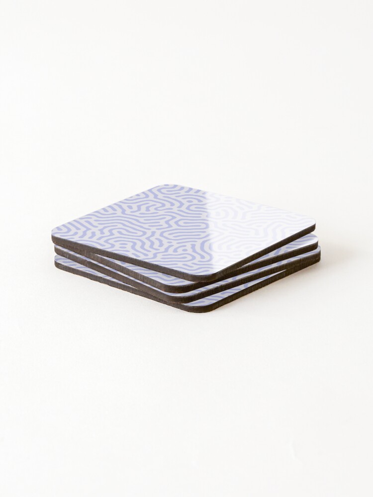 Thumbnail 4 of 5, Coasters (Set of 4), Line Pattern designed and sold by angedotspace.