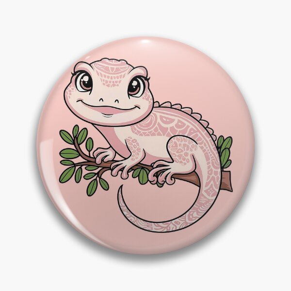 Item preview, Cute Pink Lizard Kawaii designed and sold by canvadreamer444.