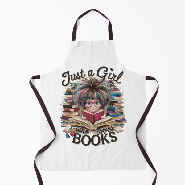 Item preview, Just a girl who loves books designed and sold by JustCrafted.