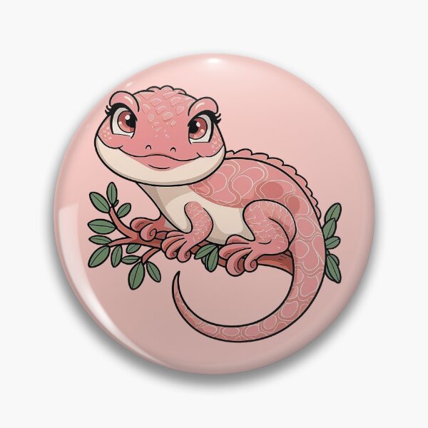 Item preview, Cute Pink Lizard Kawaii designed and sold by canvadreamer444.