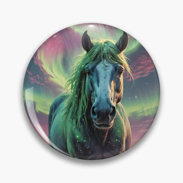 Item preview, Horse in the middle of the aurora borealis designed and sold by Marcu Ioachim.
