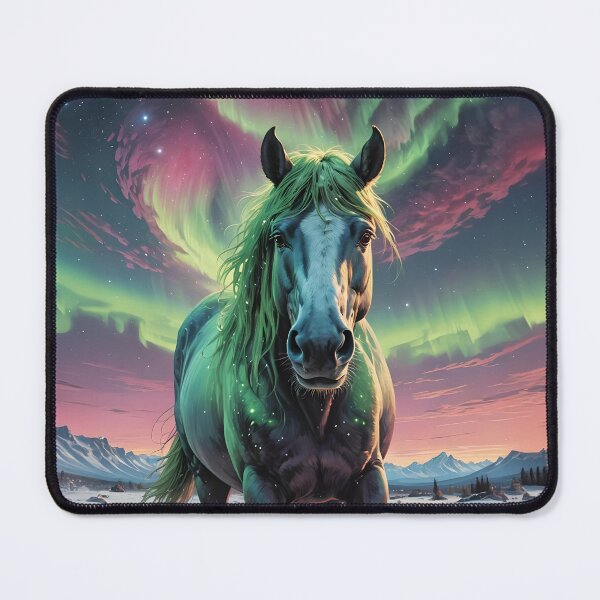 Item preview, Horse in the middle of the aurora borealis designed and sold by Marcu Ioachim.