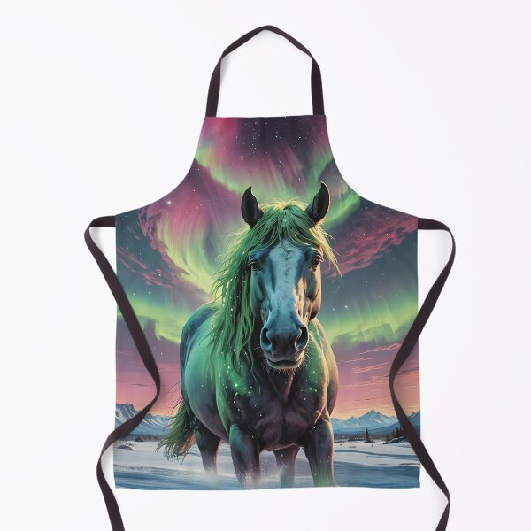 Item preview, Horse in the middle of the aurora borealis designed and sold by Marcu Ioachim.