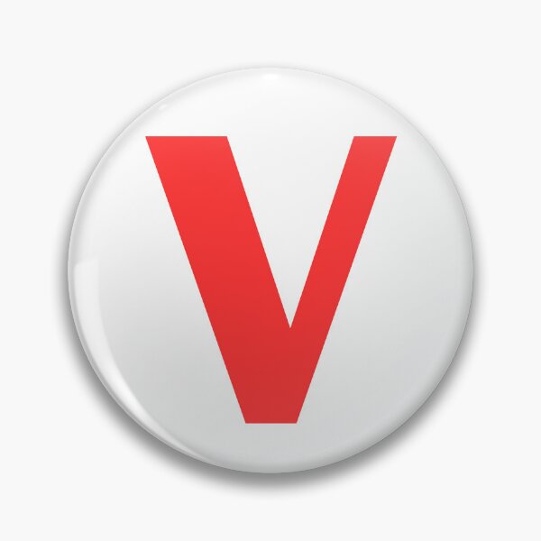 Item preview, Big Red Alphabet Letter V designed and sold by RobbiesMusic.