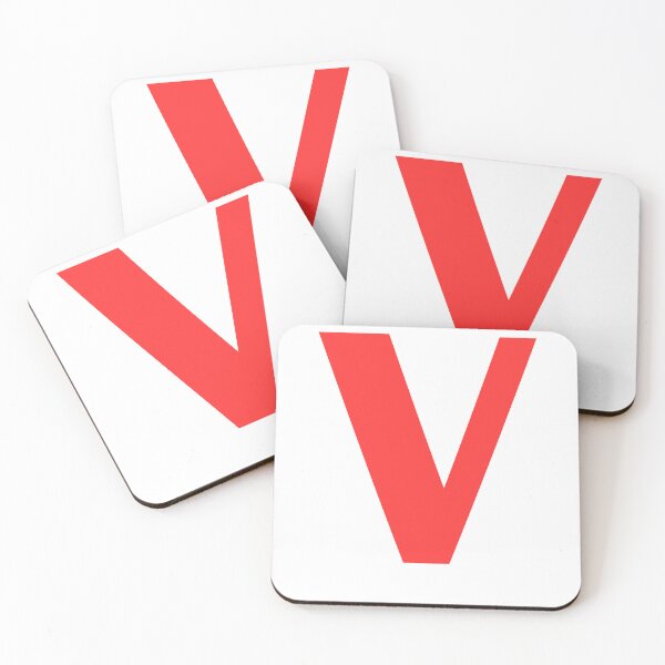 Item preview, Big Red Alphabet Letter V designed and sold by RobbiesMusic.