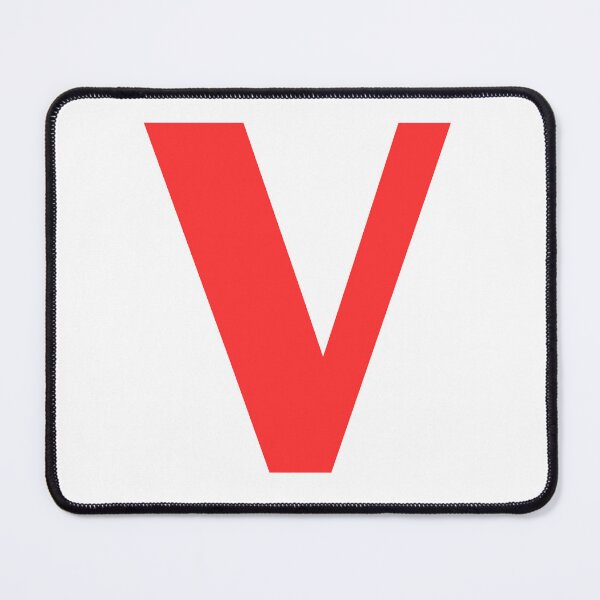 Item preview, Big Red Alphabet Letter V designed and sold by RobbiesMusic.