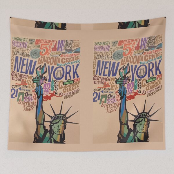 Item preview, Vintage New York Poster USA America Travel Poster designed and sold by KALEIDOSCOPE UK.