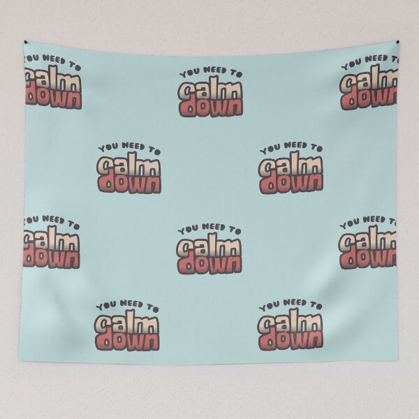 Item preview, 'YOU NEED TO CALM DOWN' Vintage Typography designed and sold by trepiu.