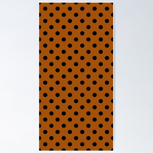 Item preview, Brown Black Polka Dots Pattern Design  designed and sold by PatternTitan.