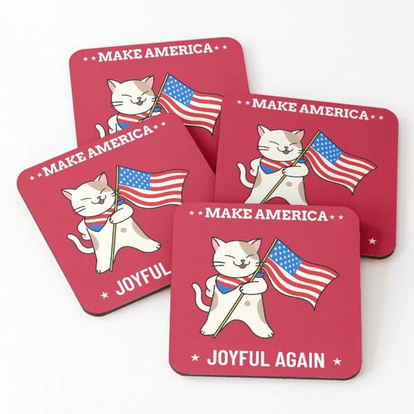 Item preview, Make America Joyful Again Pro Kamala Harris Cat designed and sold by sydney-syder.