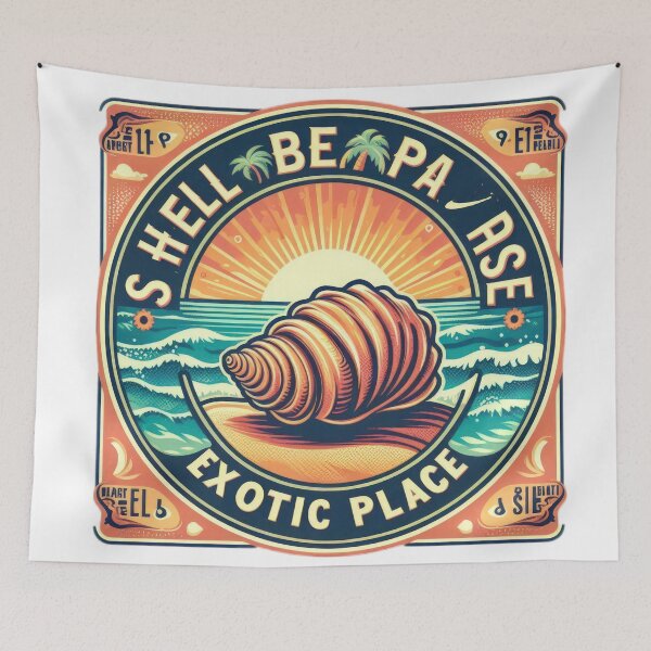 Item preview,  Summer shell  Beach Place designed and sold by Expressions-Sel.