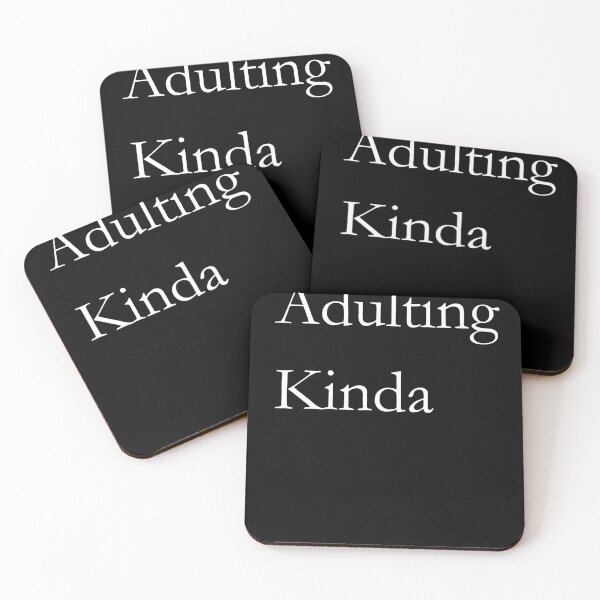 Item preview, Adulting Kinda Classic Black Tee designed and sold by GeekySexyCool.