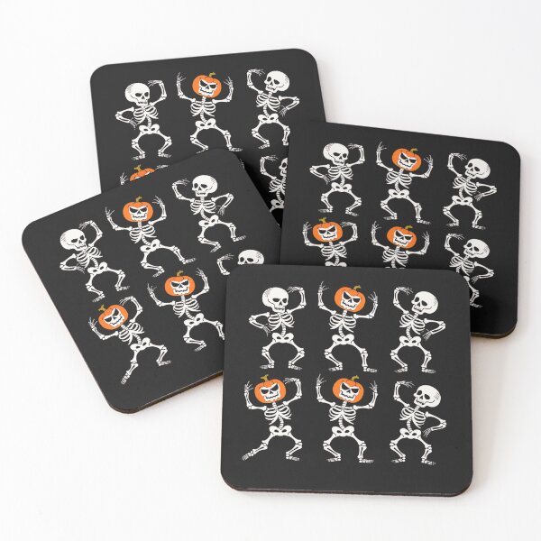 Item preview, Halloween Dancing Skeletons Dance Challenge Pumpkins designed and sold by WildPalette-Art.