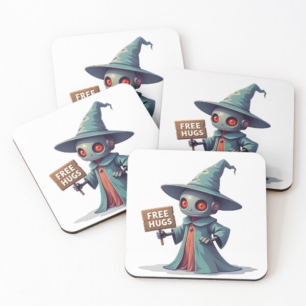 Item preview, Friendly Robot Wizard Offering Free Hugs designed and sold by LiveDesigner.