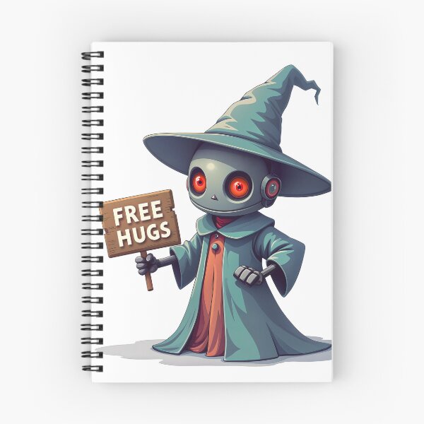 Item preview, Friendly Robot Wizard Offering Free Hugs designed and sold by LiveDesigner.