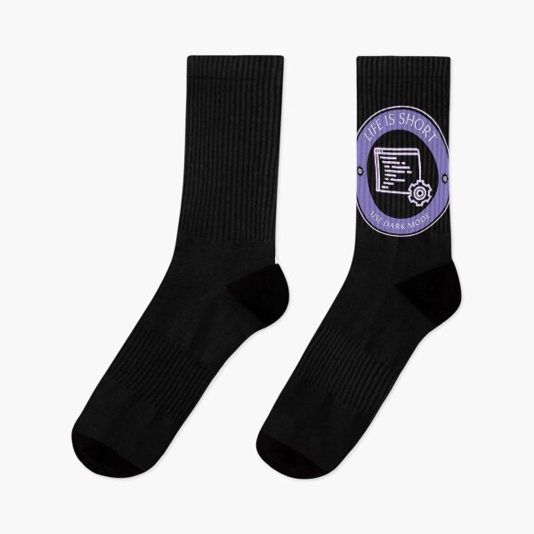 Item preview, Life is Short, Use Dark Mode - Purple designed and sold by Circle-Cats.