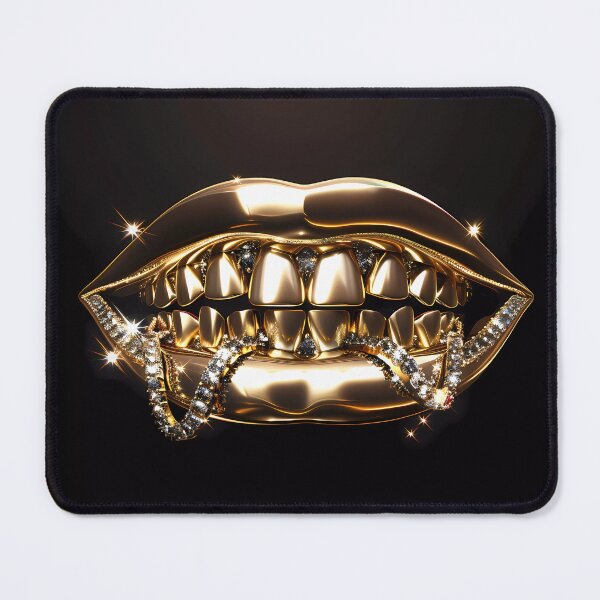 Item preview, “Golden Grin: Diamonds & Bling by Jewelers” designed and sold by Art-Vortex-fr.