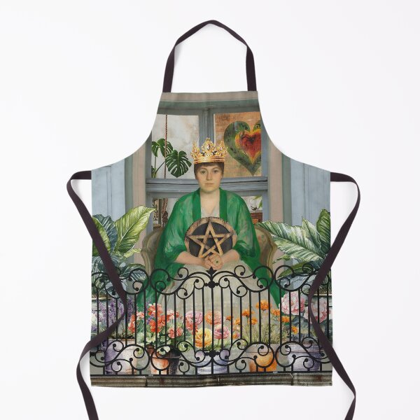 Item preview, Tarot Queen Pentacles Goddess Nature Divine Feminine  designed and sold by SoulscapeStudio.