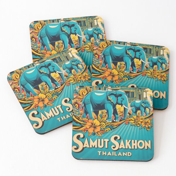 Item preview, Samut Sakhon Thani Thailand Vintage Travel Tourism designed and sold by TravelersGems.