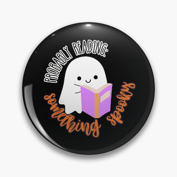 Item preview, Probably Reading Something Spooky Reading Ghost designed and sold by slicksquid.