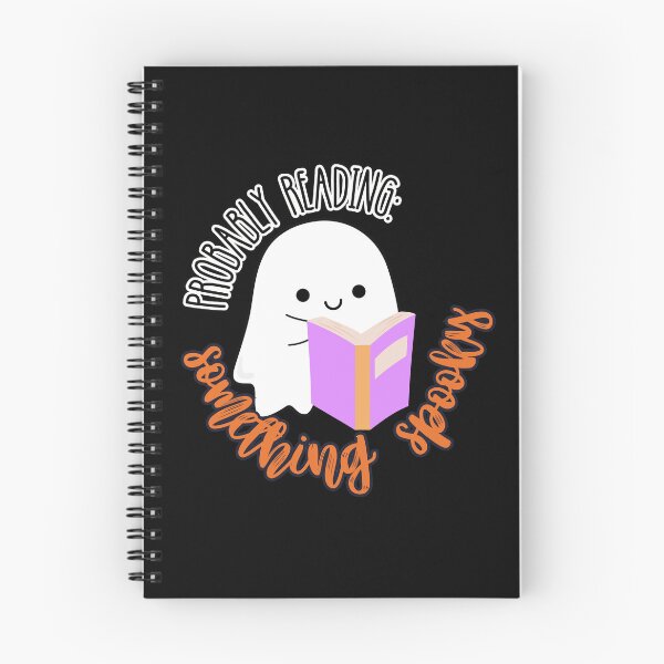 Item preview, Probably Reading Something Spooky Reading Ghost designed and sold by slicksquid.