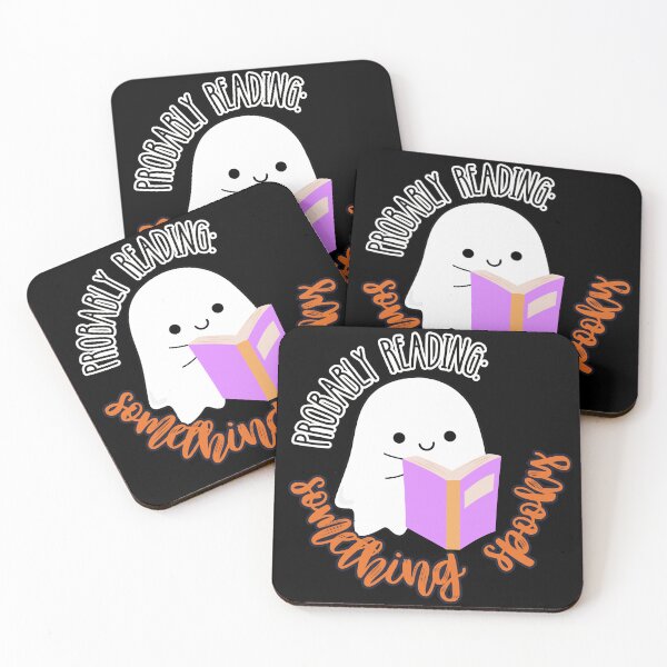 Item preview, Probably Reading Something Spooky Reading Ghost designed and sold by slicksquid.