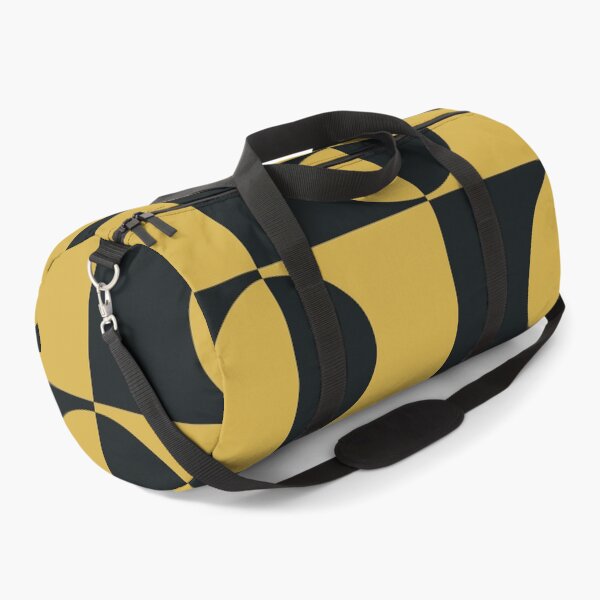Item preview, Art Deco  Golden and Black Half Circles on squares  designed and sold by Yasminepatterns .