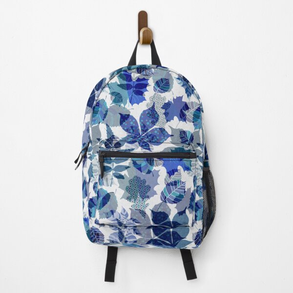 Item preview,  Fancy fantasy leaves  Winter Blue designed and sold by Alessandro Remo Mazzoni Remotextiles.