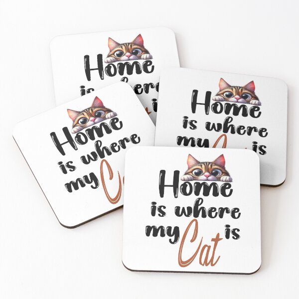 Item preview, Home is where my Cat is Design | Animal Lover Design | Cat Lover Design designed and sold by KansydMerch.