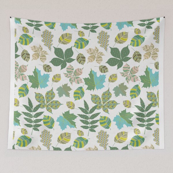 Item preview,  Fancy fantasy leaves Green designed and sold by Alessandro Remo Mazzoni Remotextiles.