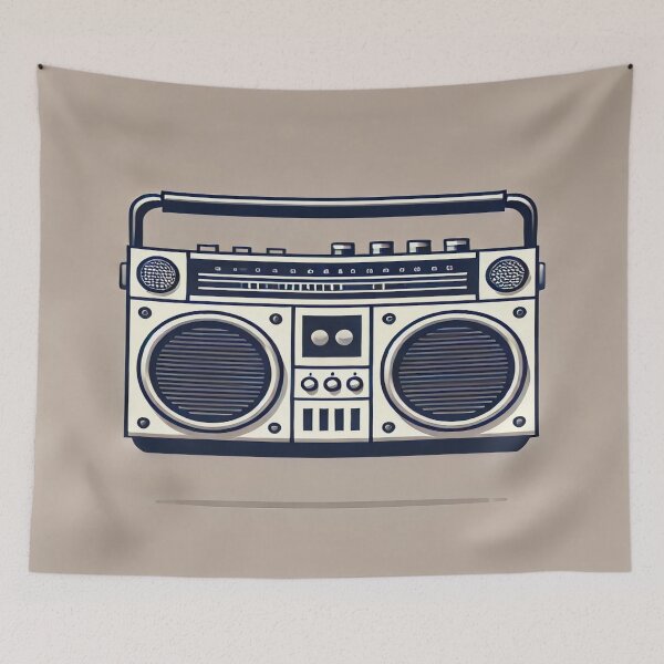 Item preview, Minimalist 80s Boom Box designed and sold by Genady.