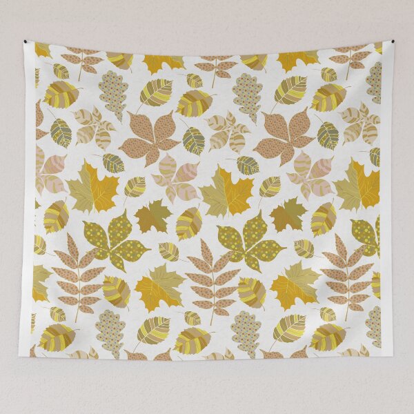 Item preview, Fancy fantasy leaves Yellow designed and sold by Alessandro Remo Mazzoni Remotextiles.
