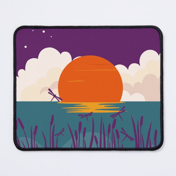 Item preview, Dragonflies and the Purple Sunset Over the Sea designed and sold by Moon-Designn.
