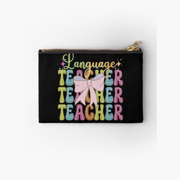 Item preview, Language Teacher, Teacher Coquette Bow Colorful Language Teacher Design designed and sold by Raise2Shine.