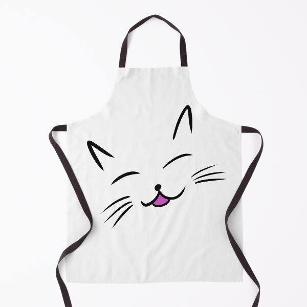 Item preview, Simplistic cat drawing of happy cat face smiling designed and sold by kitty-kingdom.