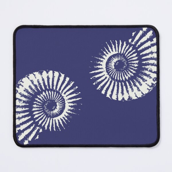 Item preview, Ammonites neutral cream on navy designed and sold by LisaLeQuelenec.