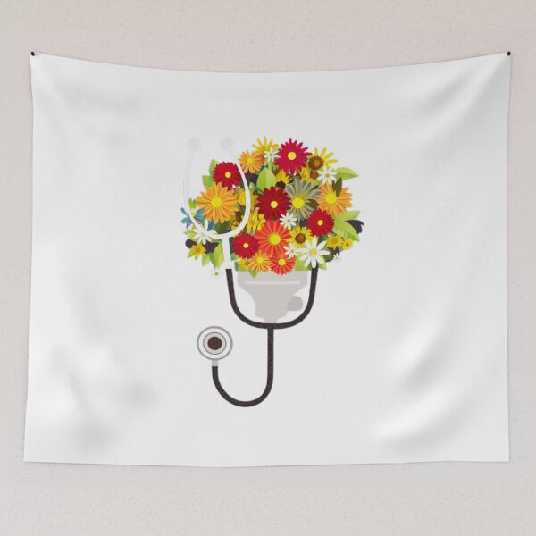 Item preview, Flower Stethoscope, osteopathic medicine  designed and sold by JustCrafted.