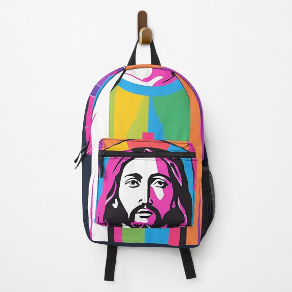 Item preview, Heavenly Cool Jesus with Retro Sunglasses Pop Art T-Shirt designed and sold by pixelandcrafted.
