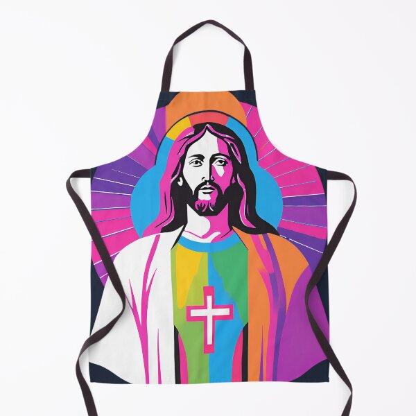 Item preview, Heavenly Cool Jesus with Retro Sunglasses Pop Art T-Shirt designed and sold by pixelandcrafted.